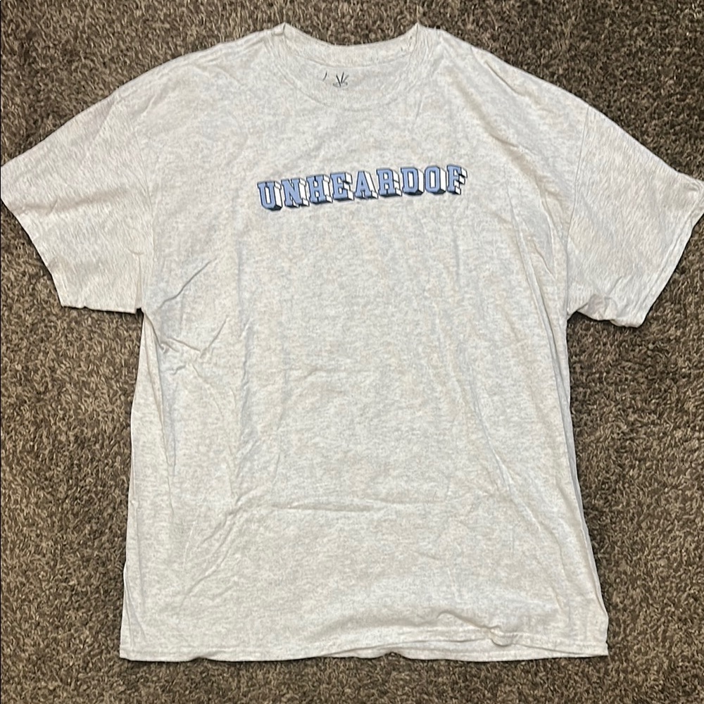 Unheardof Gray Brick letter T-Shirt for Men size XL used